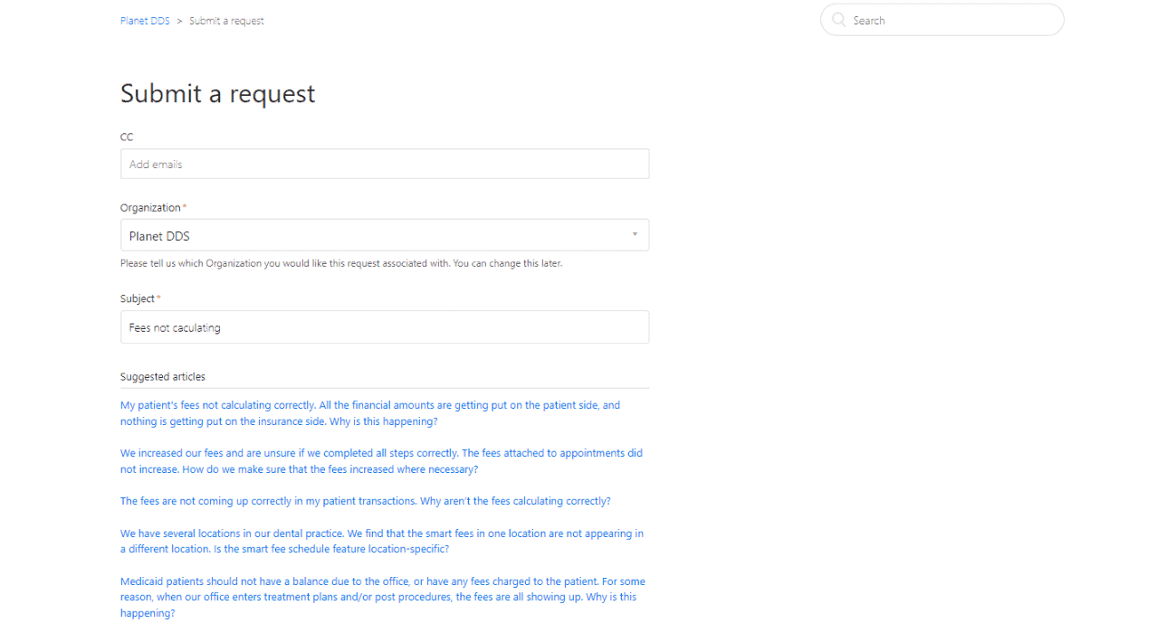Denticon Support Guide screenshot
